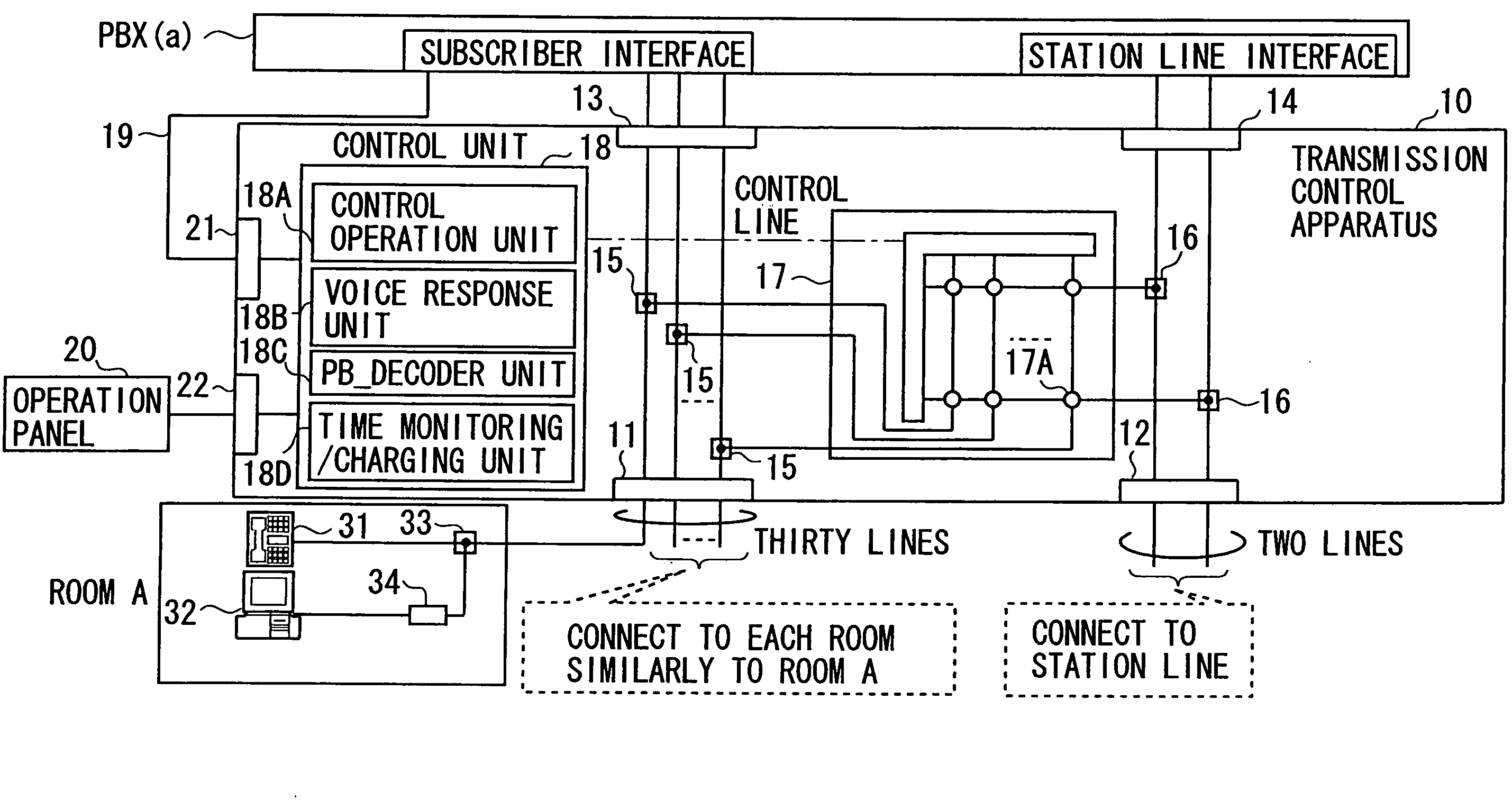 Data signal transmission control apparatus