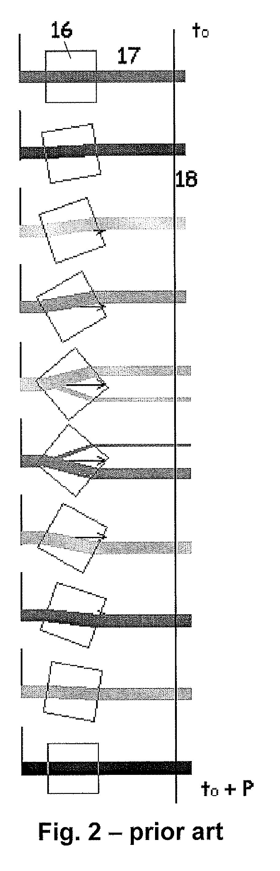 Split scrolling illumination for light modulator panels