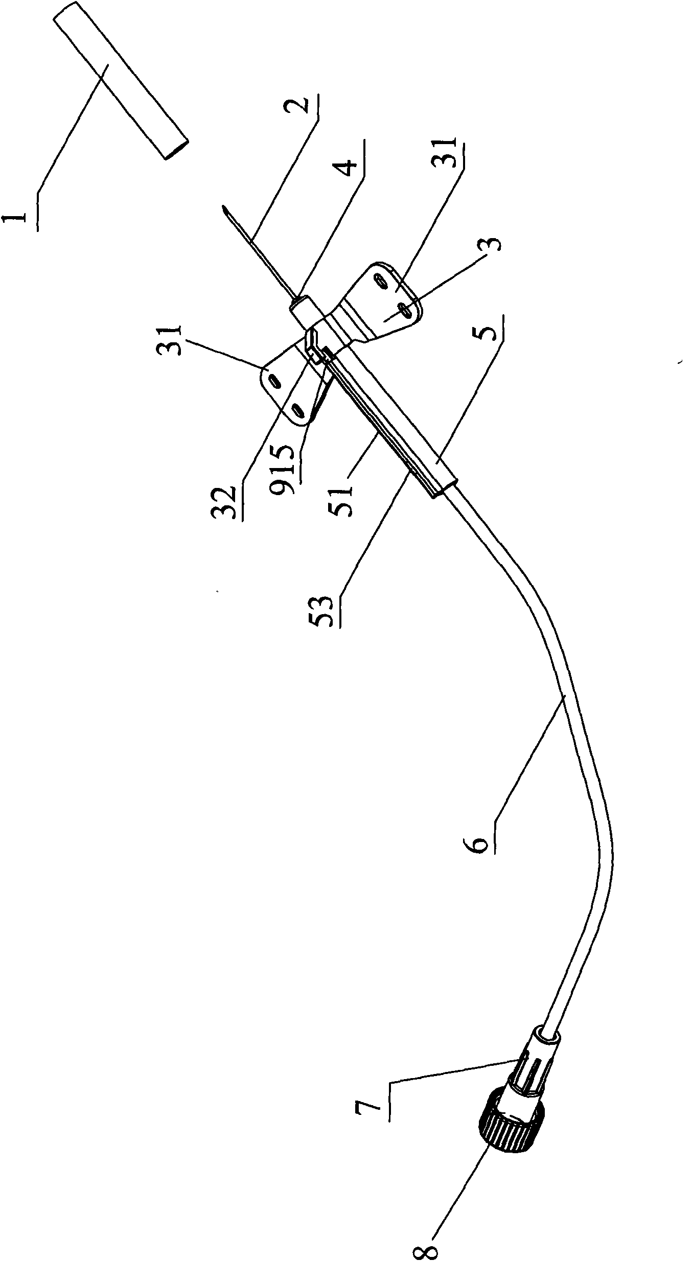 Safe intravenous infusion needle