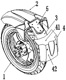 Electric-car front handlebar device