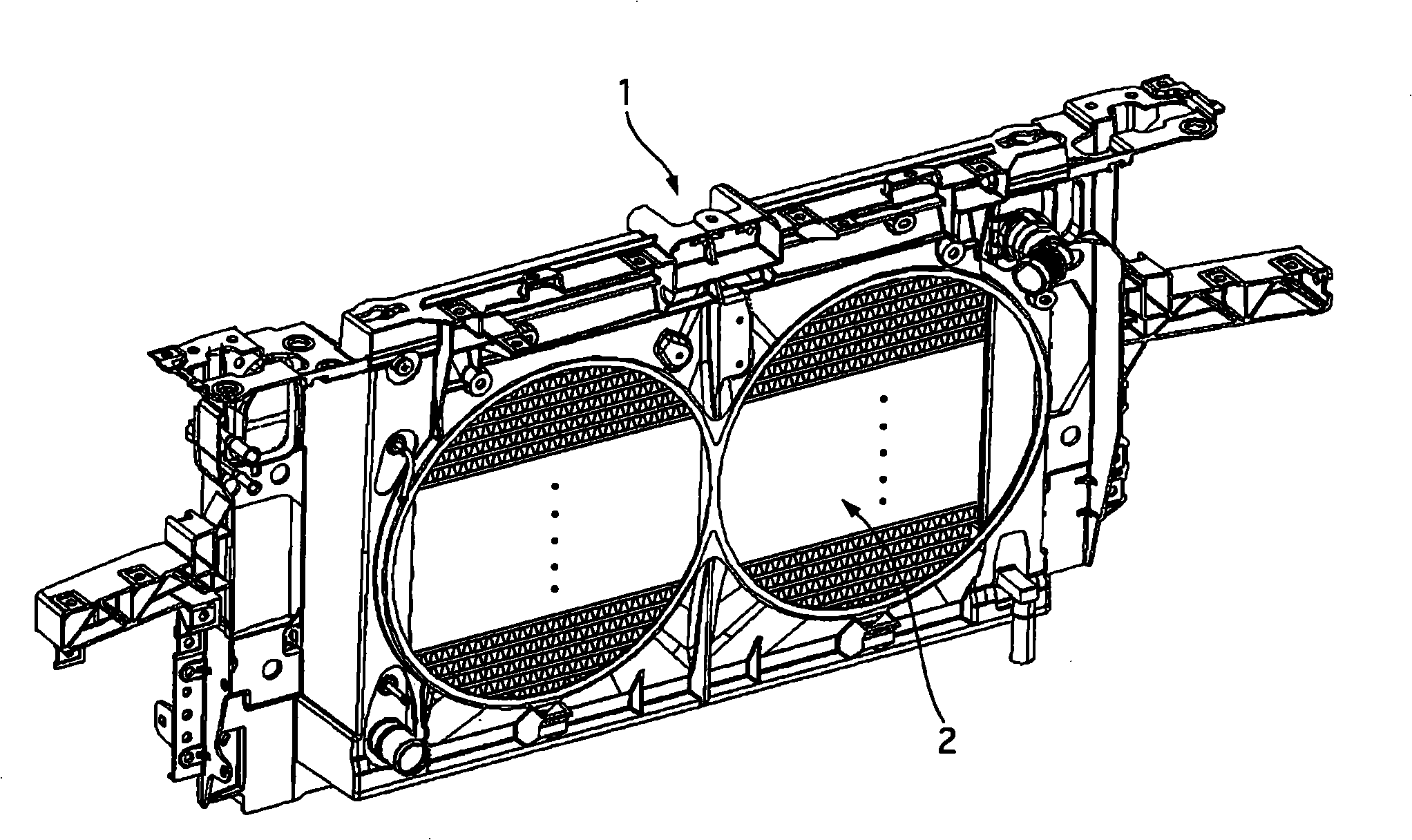 Radiator core support