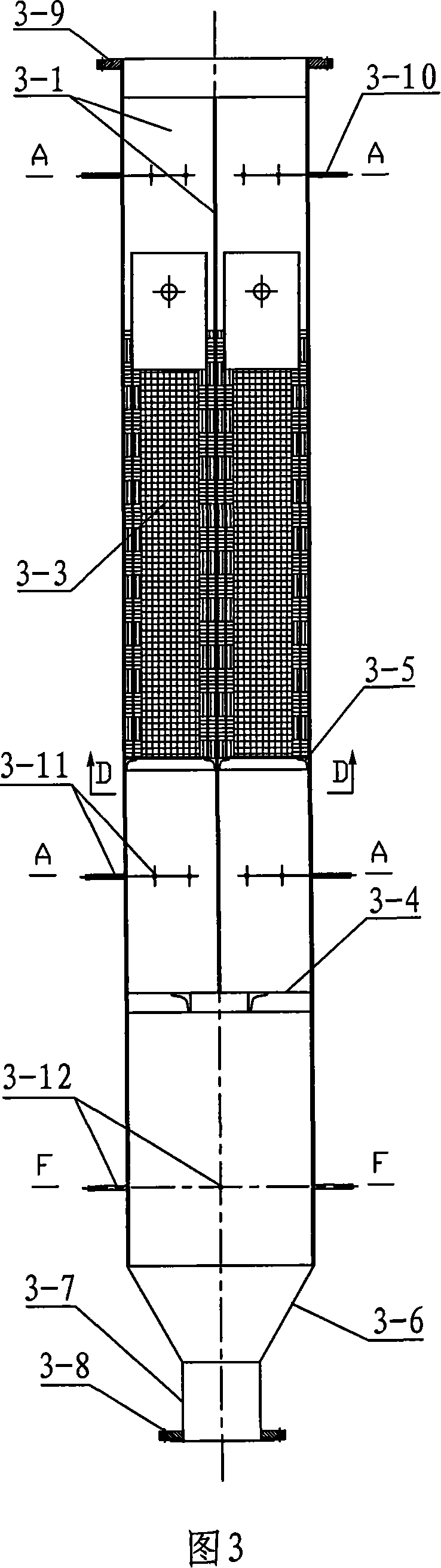 Method for testing and analyzing warehouse separated type denitrated catalyzer