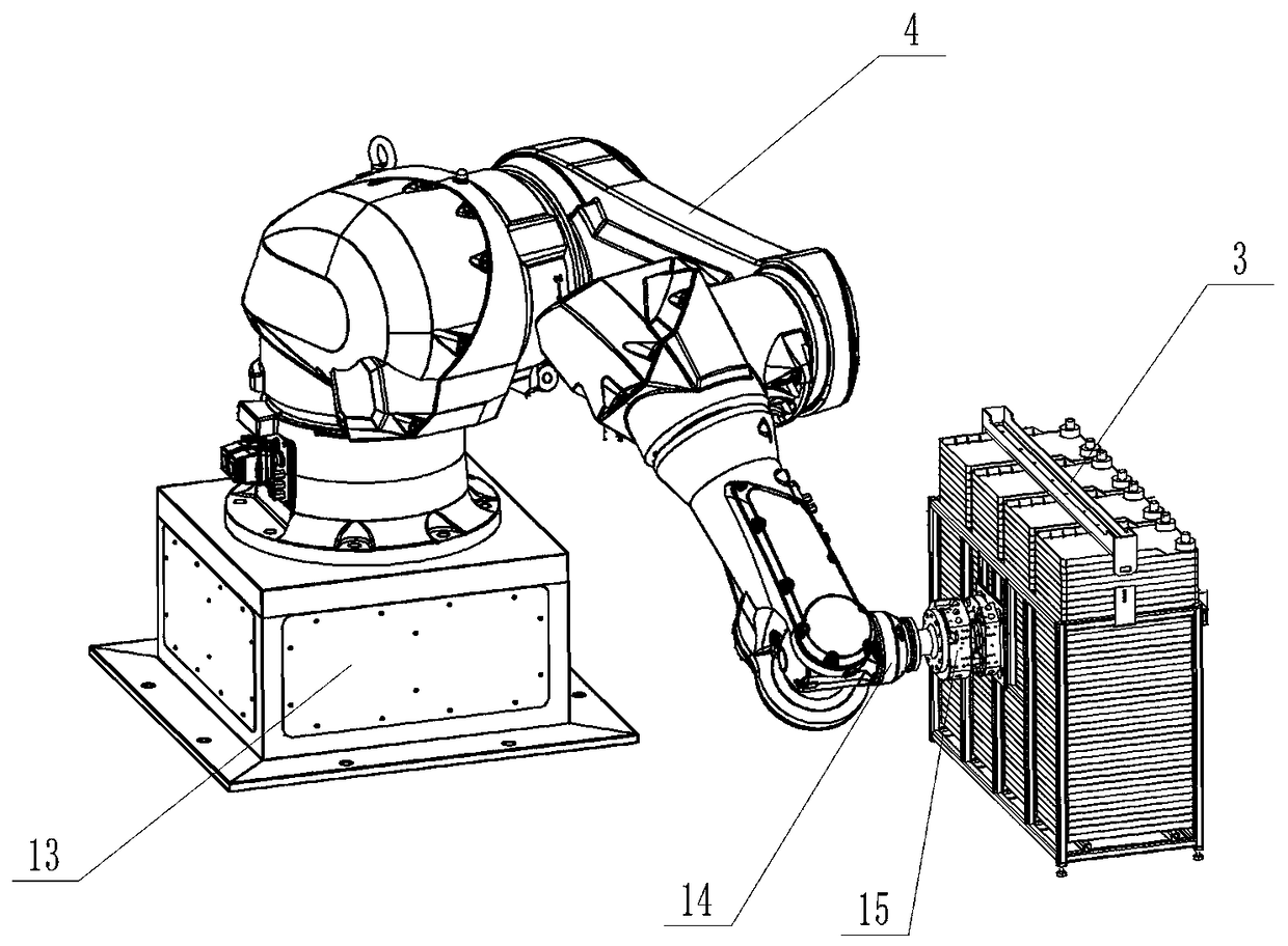 Method for applying multi-axis robot to cell factories to prepare biological products