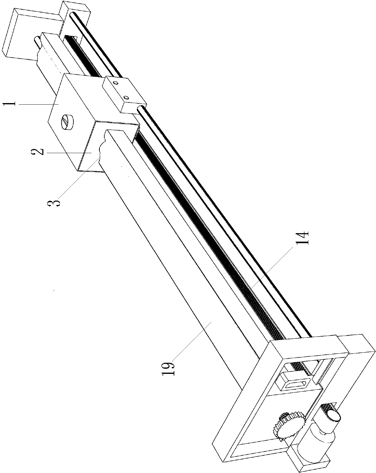 Sectional wood strip polishing device