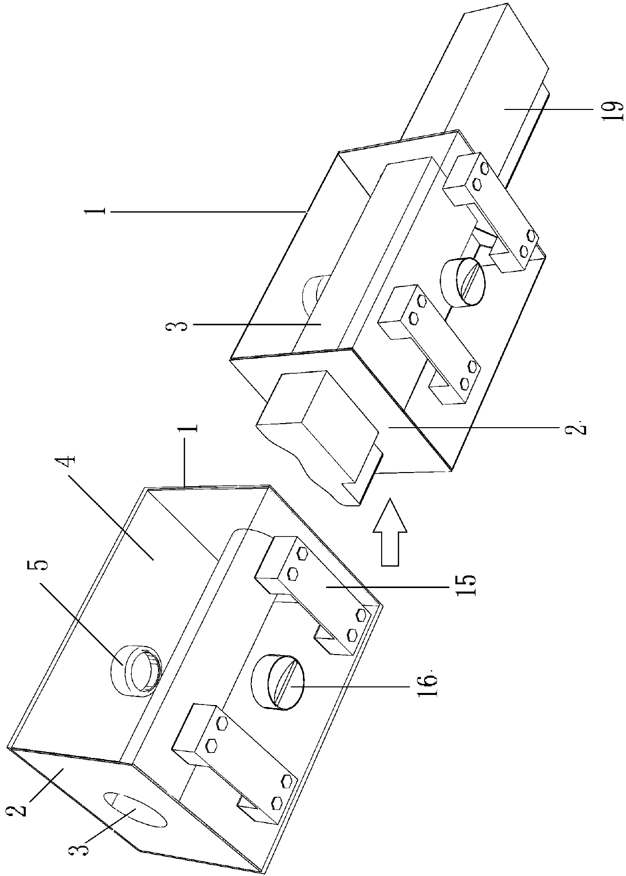 Sectional wood strip polishing device