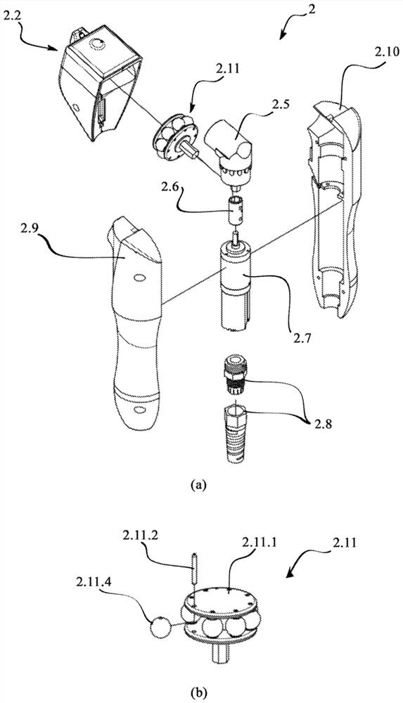 Integrated device for the non-invasive personalised treatment of skin blemishes and associated multi-step method
