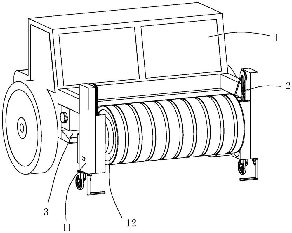 Road roller for road construction and use method thereof