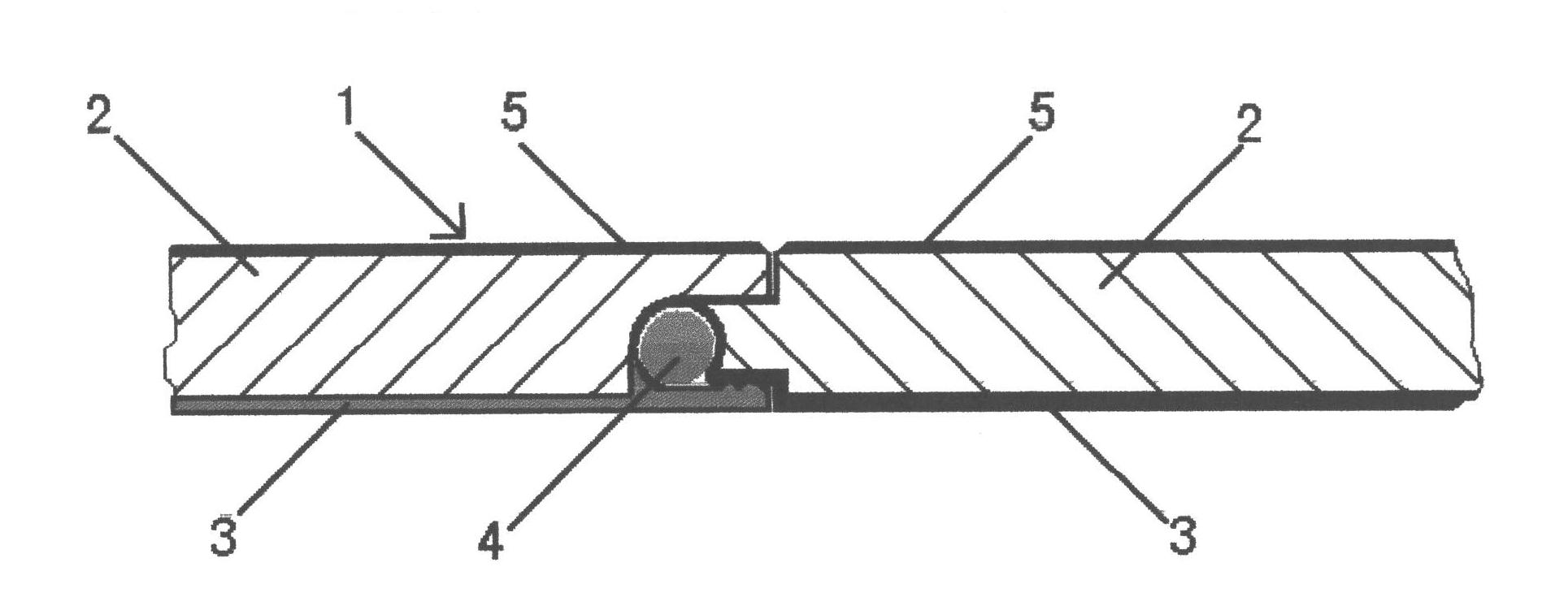 Composite ground heating floor