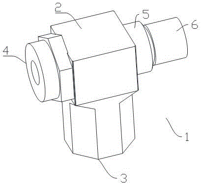 Water flow pipe anti-torque buffer of marble grinding machine