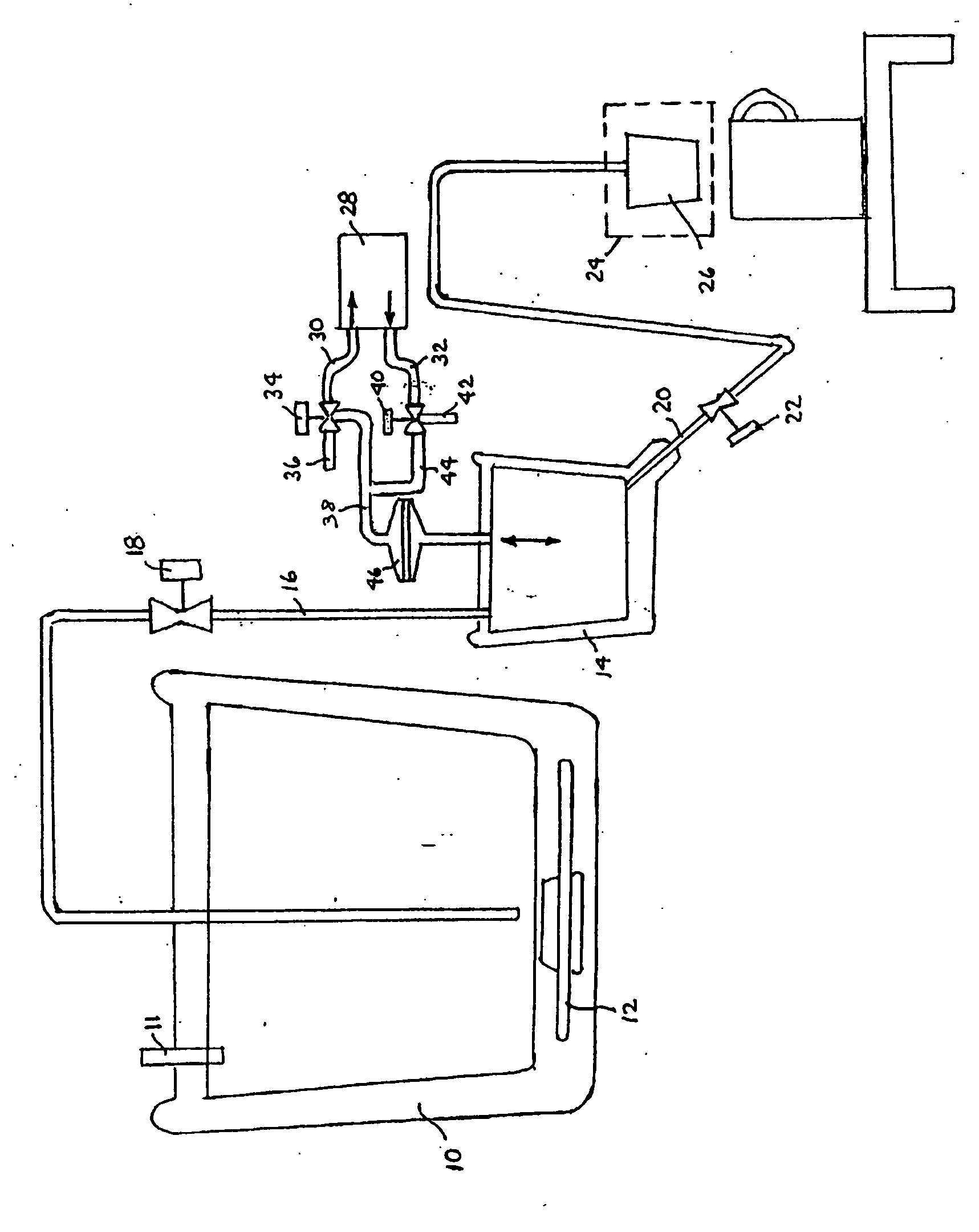 Dispensing system with vacuum-filled metering chamber