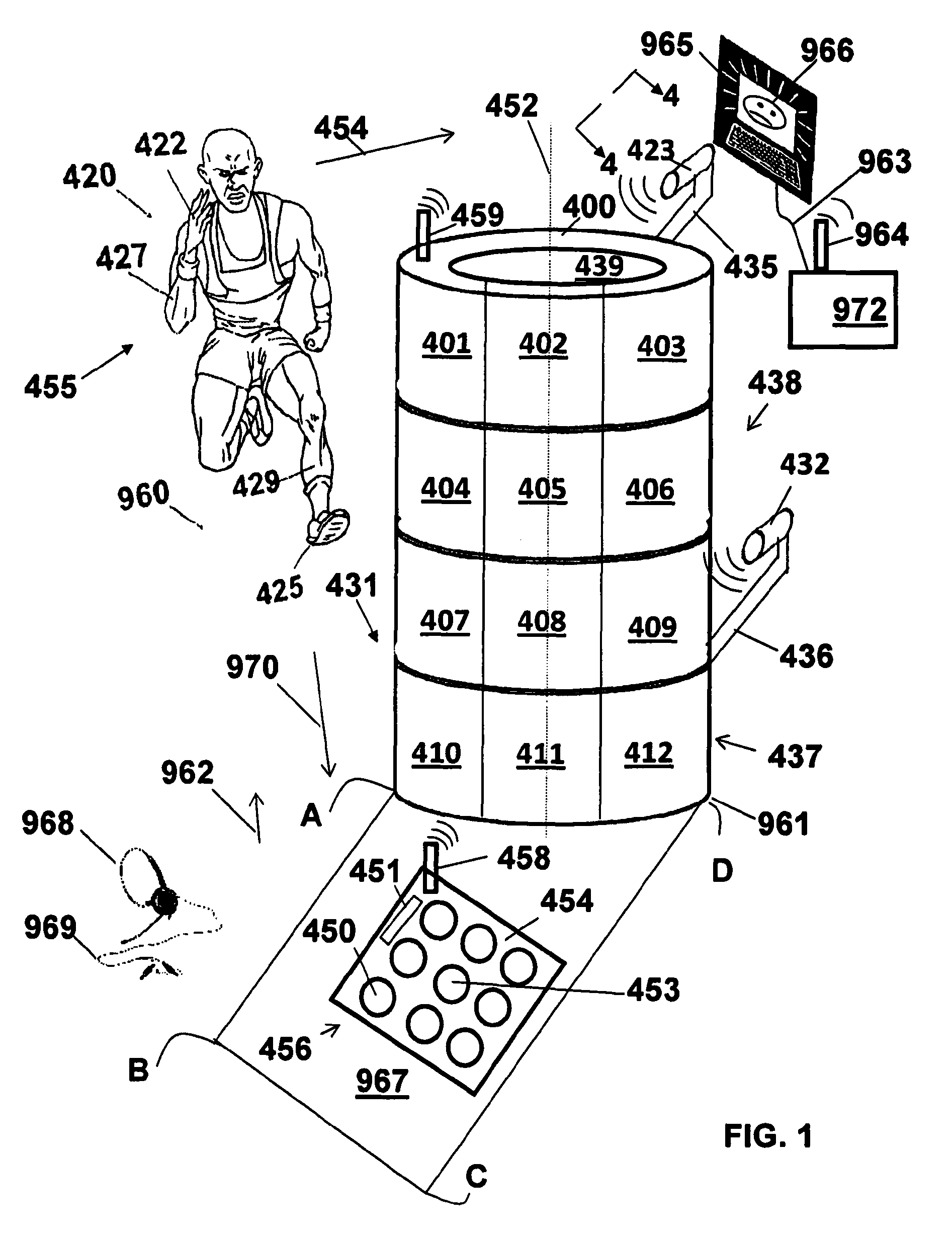 System for sensing human movement and methods of using same