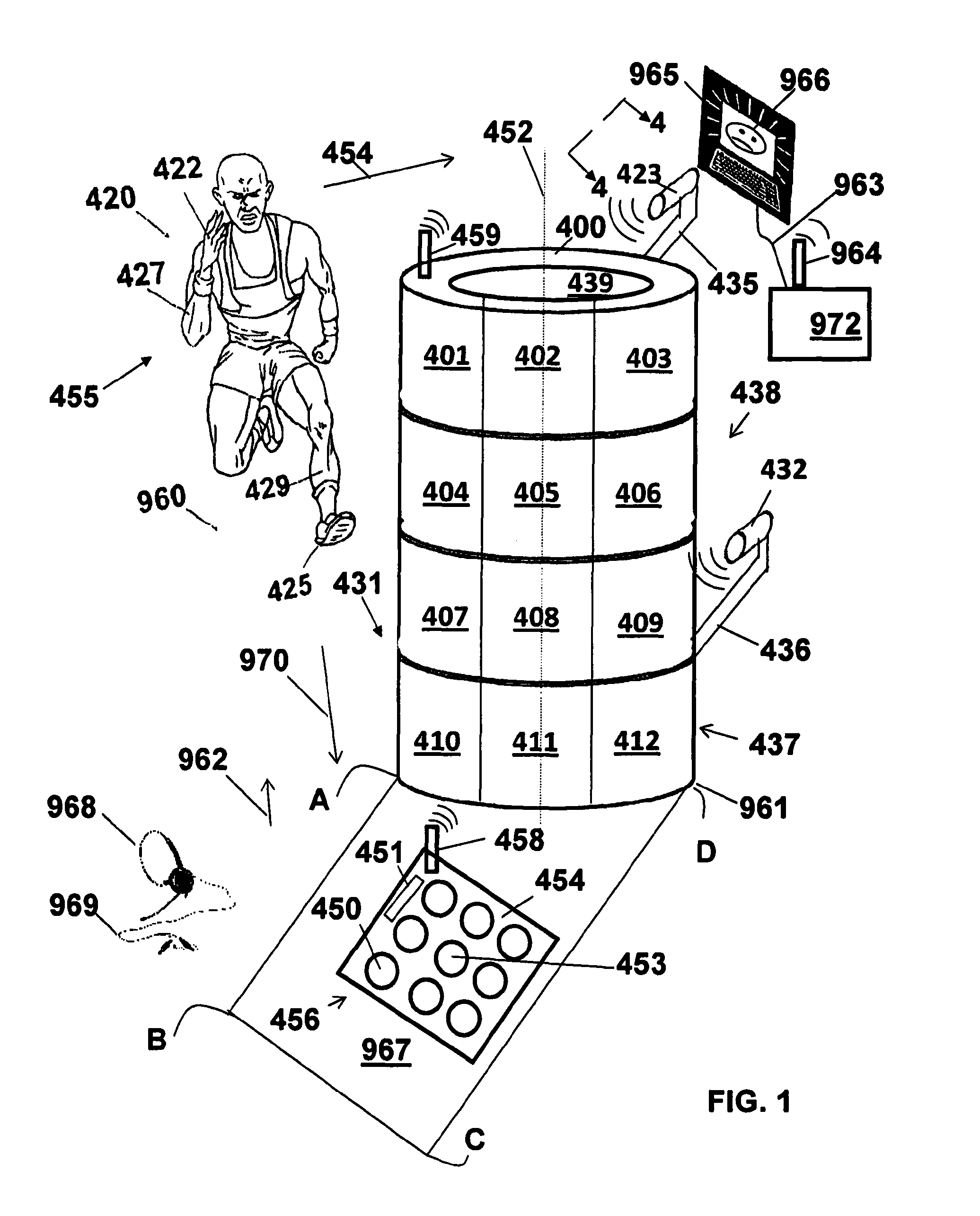 System for sensing human movement and methods of using same