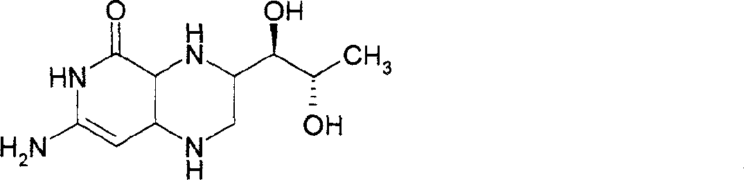 Methylamino-pterin derivative with inhibiting nitric oxide synthetase function