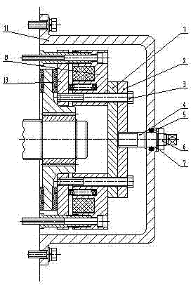 Manual tripping device of marine motor brake