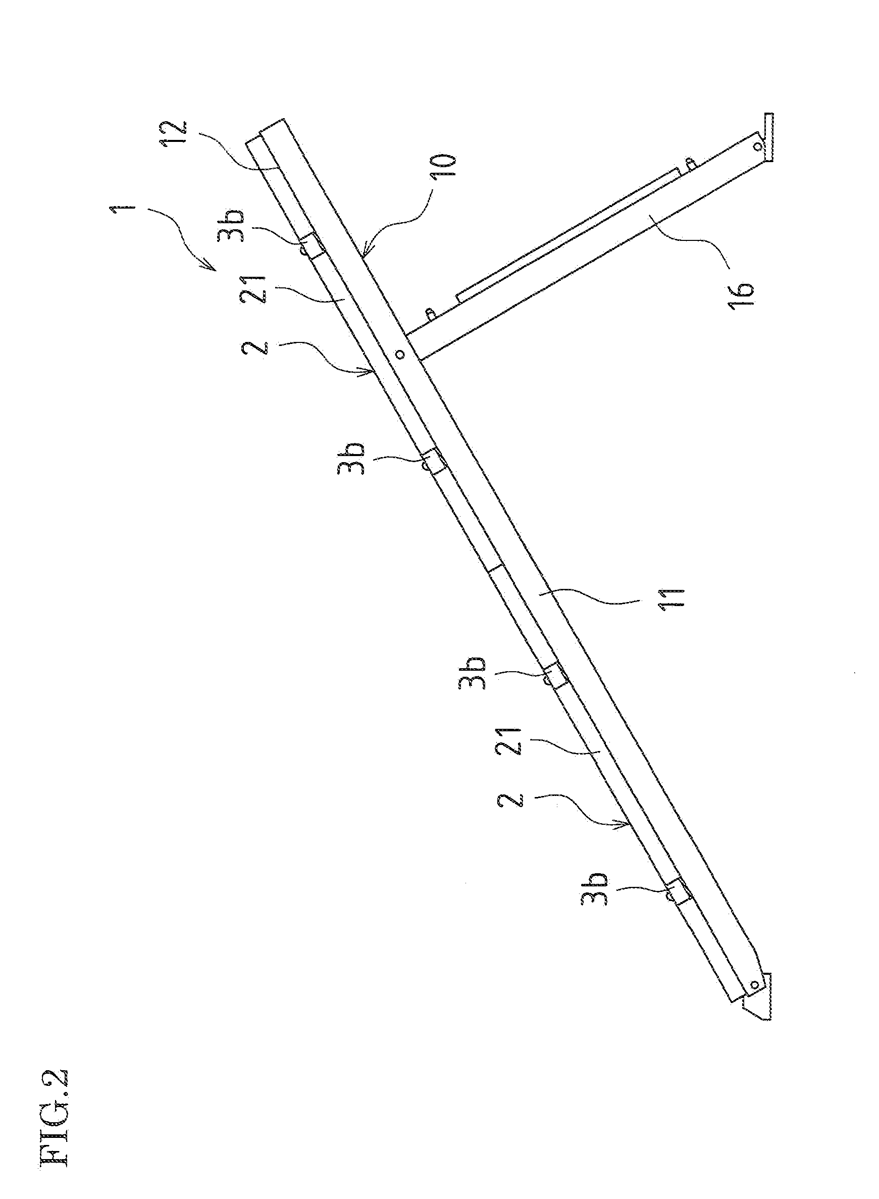 Solar cell module stand and solar power generation system using same