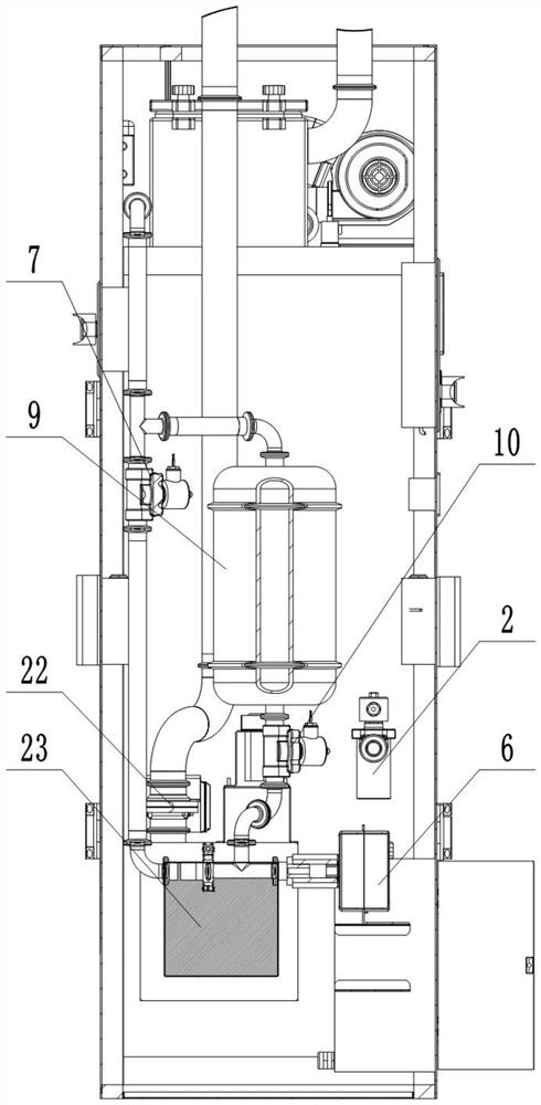Integrated transmission type protective appliance fumigation device and disinfection method
