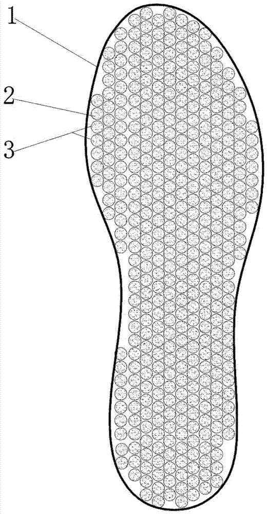 Anti-skidding sole and shoe comprising same