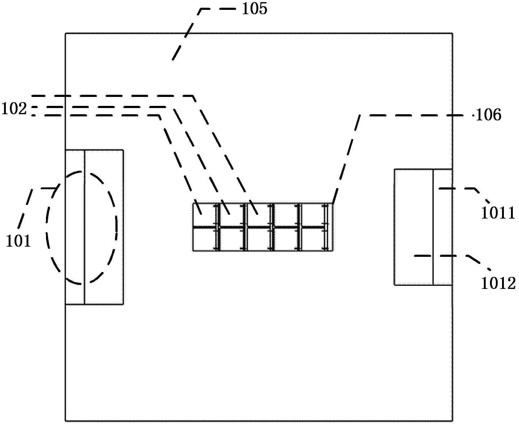 Light-emitting diode (LED) light source encapsulating structure special for automobile headlamp