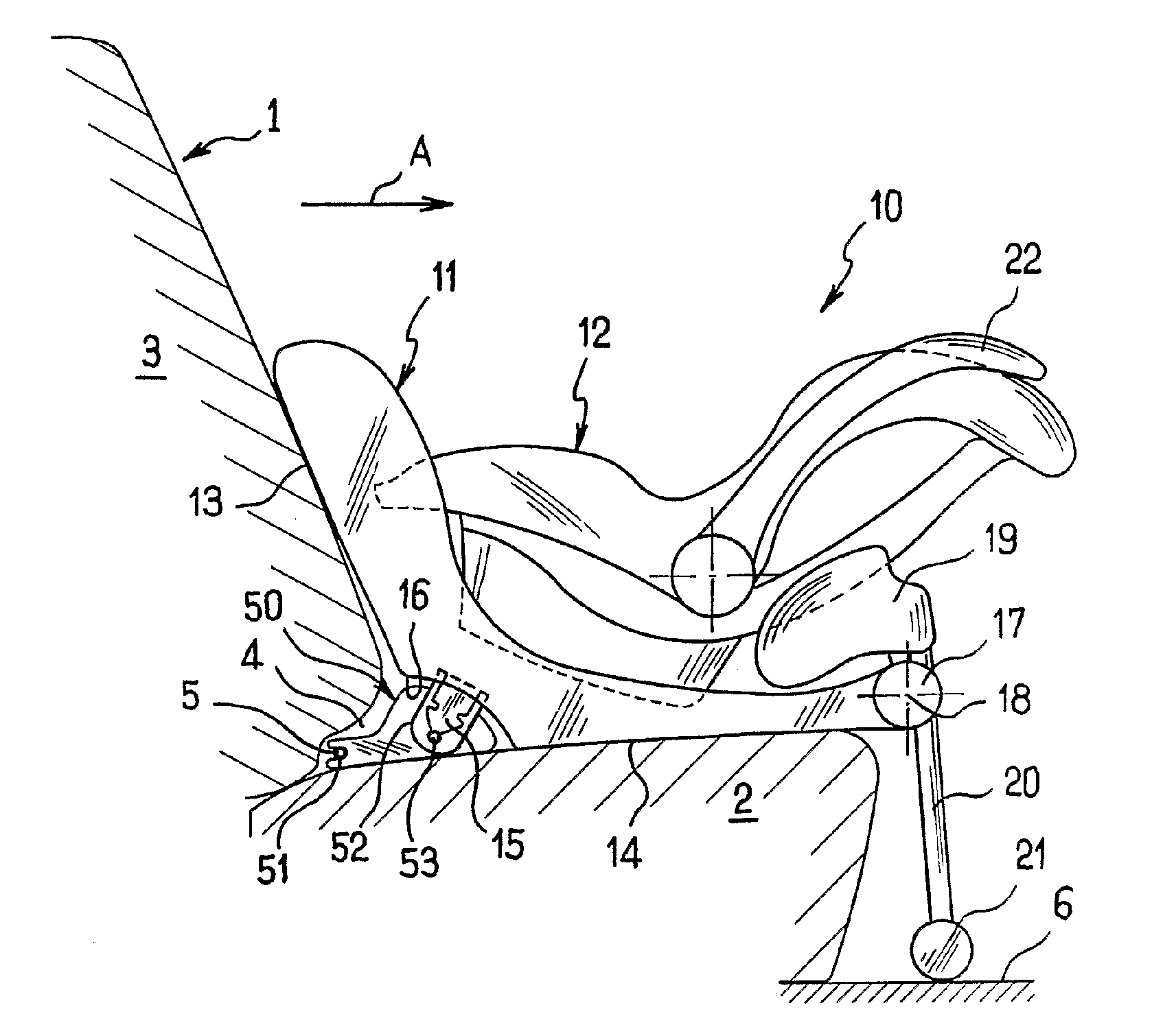 Safety seat for installing a baby or a very young child on a vehicle seat