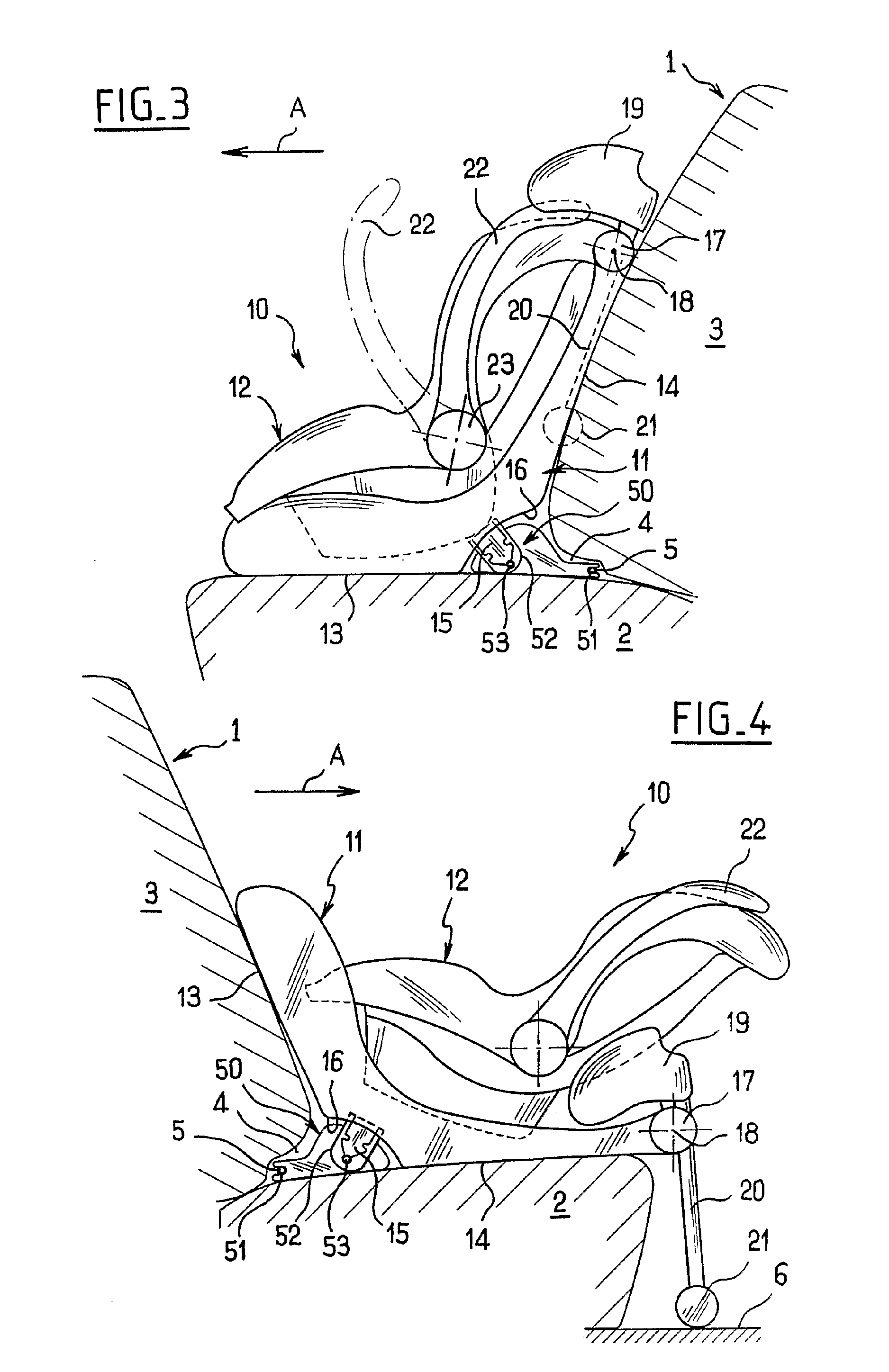 Safety seat for installing a baby or a very young child on a vehicle seat