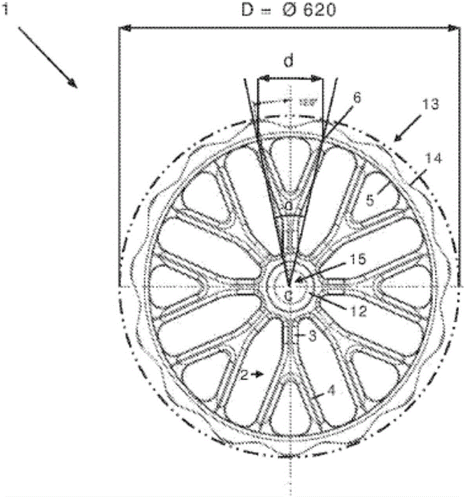 An agricultural roller ring and a land packer comprising a set of such agricultural roller rings