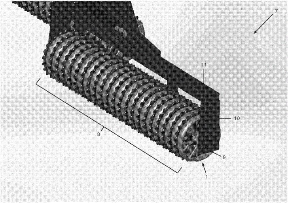 An agricultural roller ring and a land packer comprising a set of such agricultural roller rings