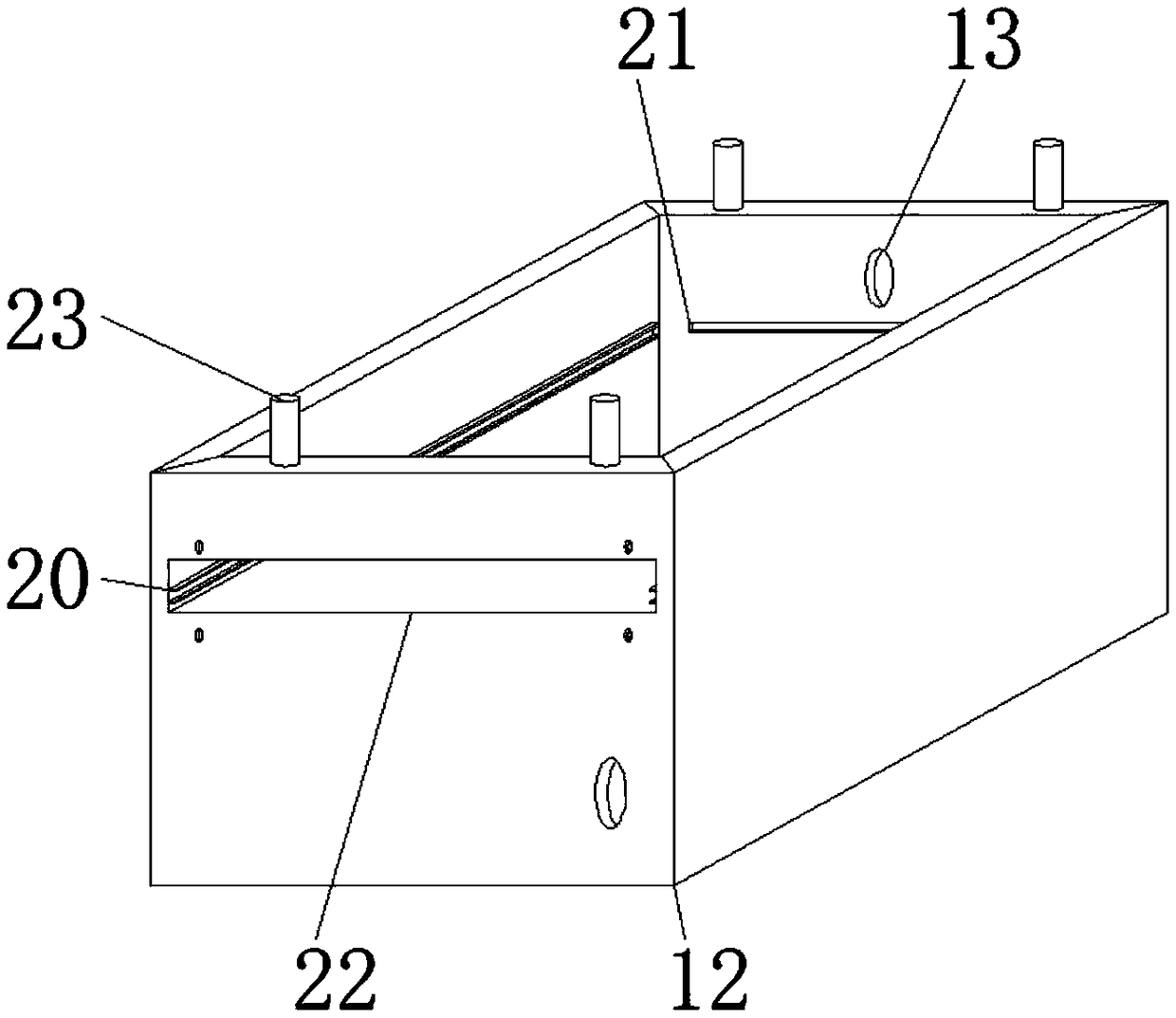 Mixing device convenient to clean, for feed processing