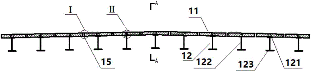 Upper structure of prefabricated cover-beam-free type combined steel plate bridge and assembling construction method of upper structure