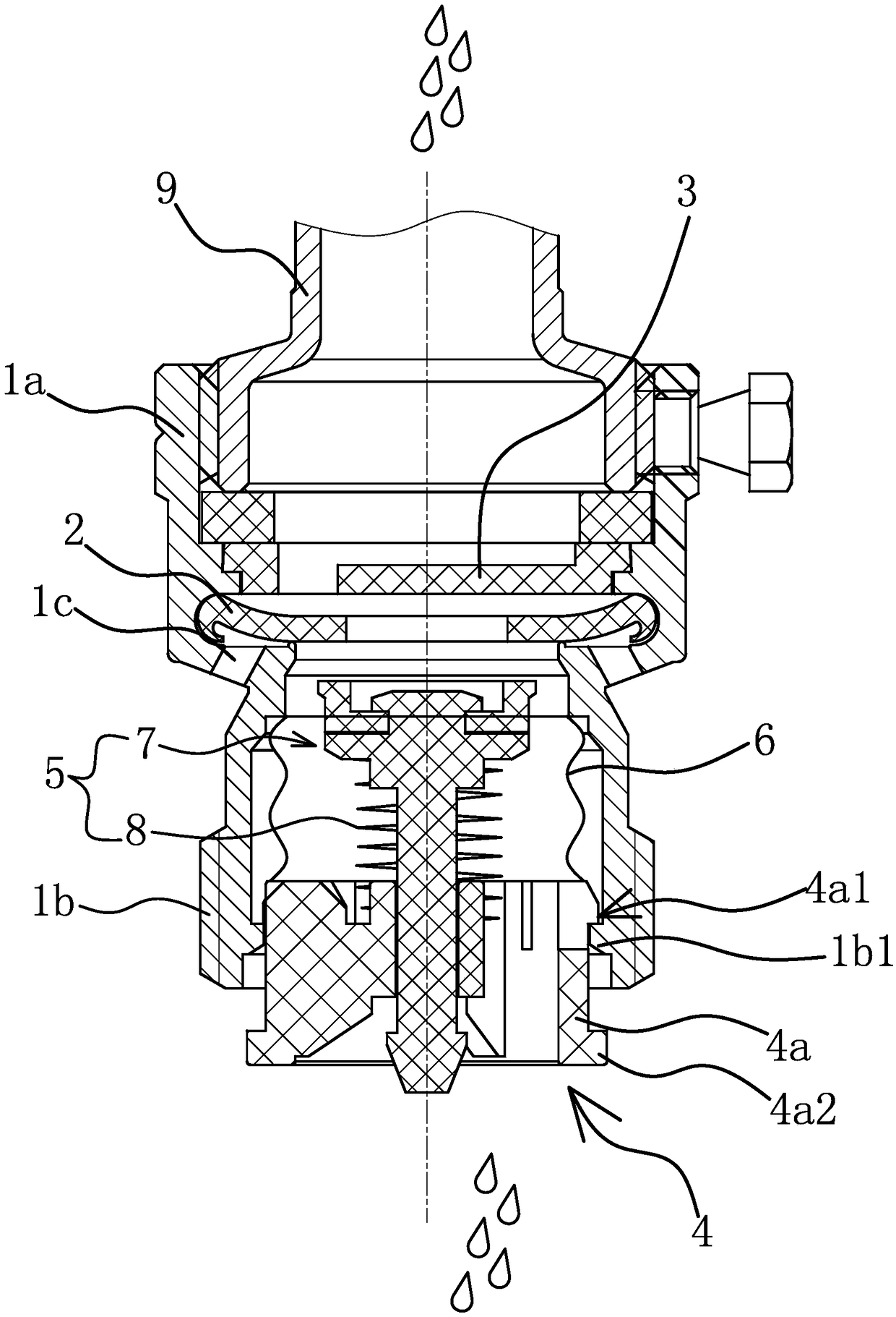 Automatic drainage joint