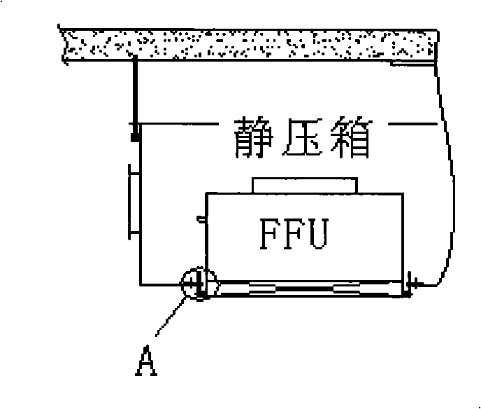 Assembling type dried work condition operating cleaning operation room and wind process method thereof