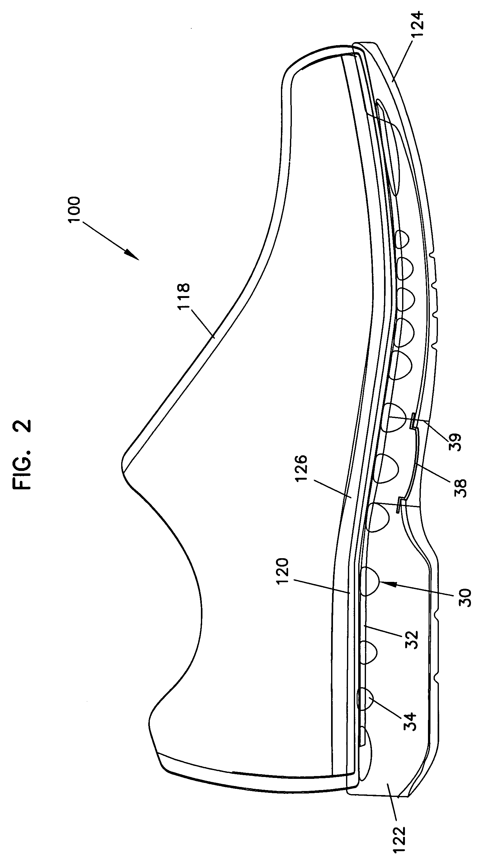 Integral spine structure for footwear