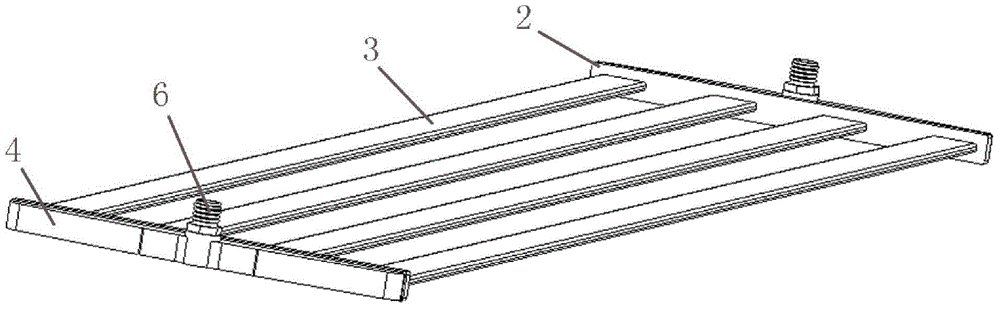 Water cooling plate structure applied to electric automobile