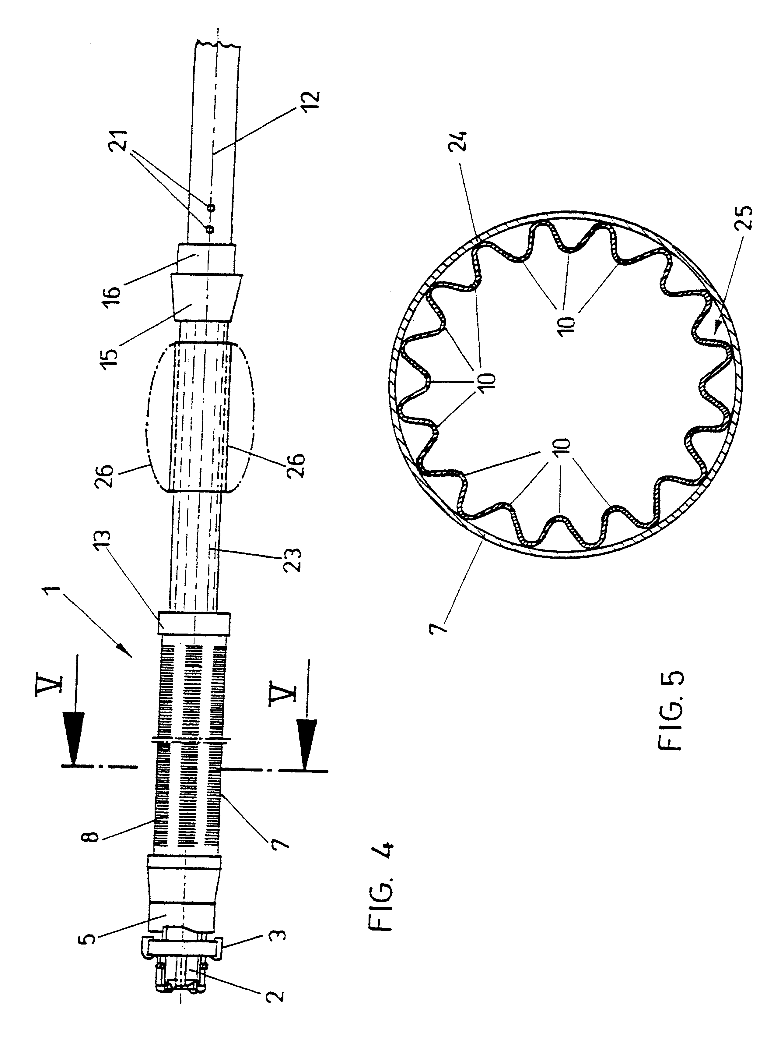 Device for drilling and draining holes in soil or rock