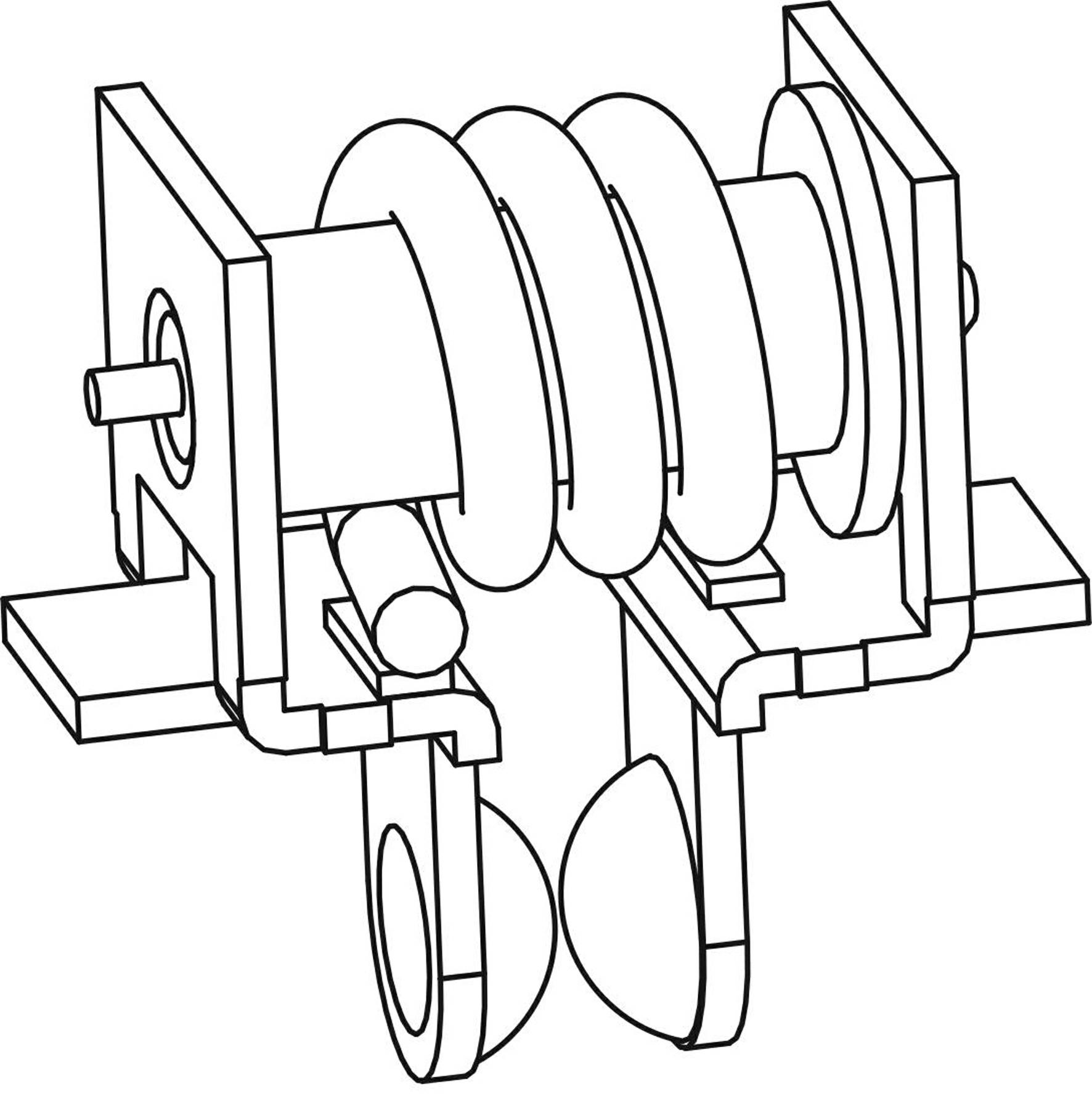 Electromagnet with current separation channel