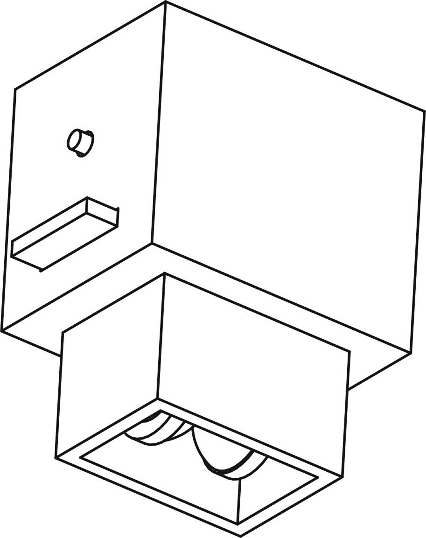 Electromagnet with current separation channel