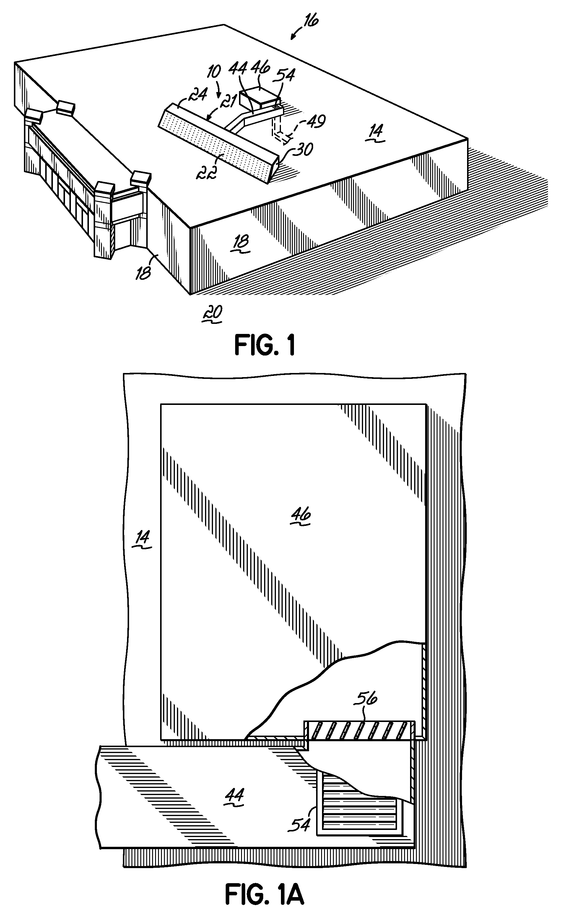 Solar heating system and architectural structure with a solar heating system
