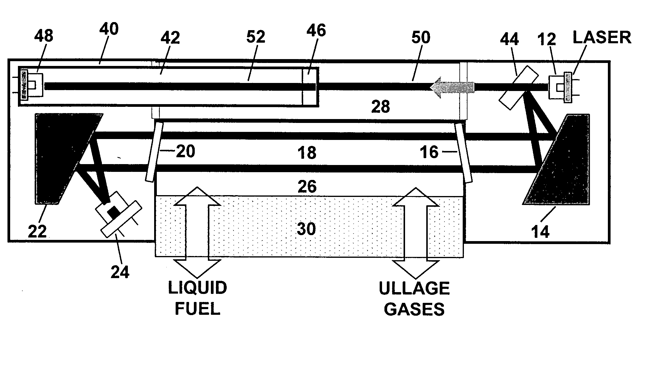 Oxygen sensor for aircraft fuel inerting systems