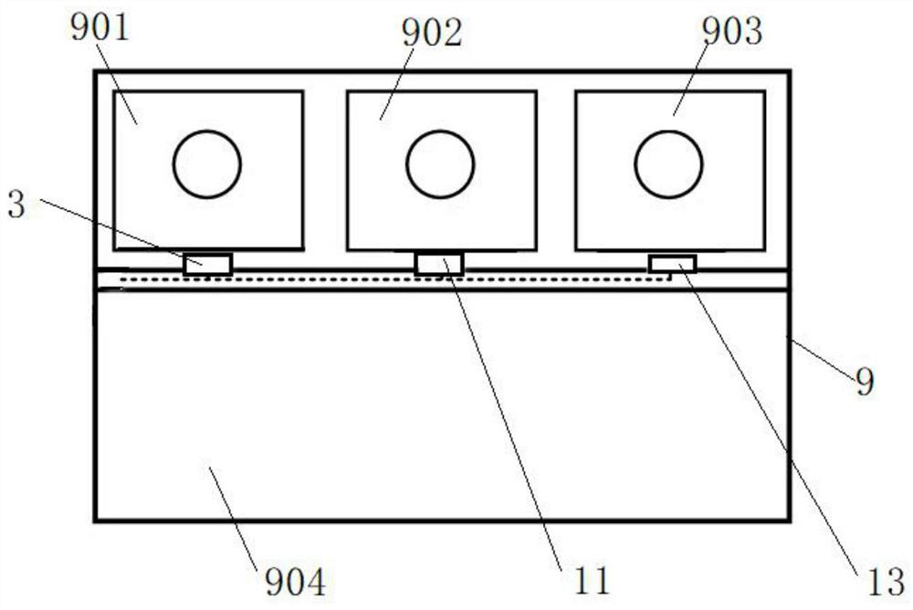 Box and instrument integrated chemical spraying and disinfecting device