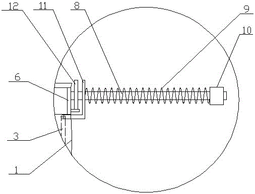Automatic throwing adjusting device