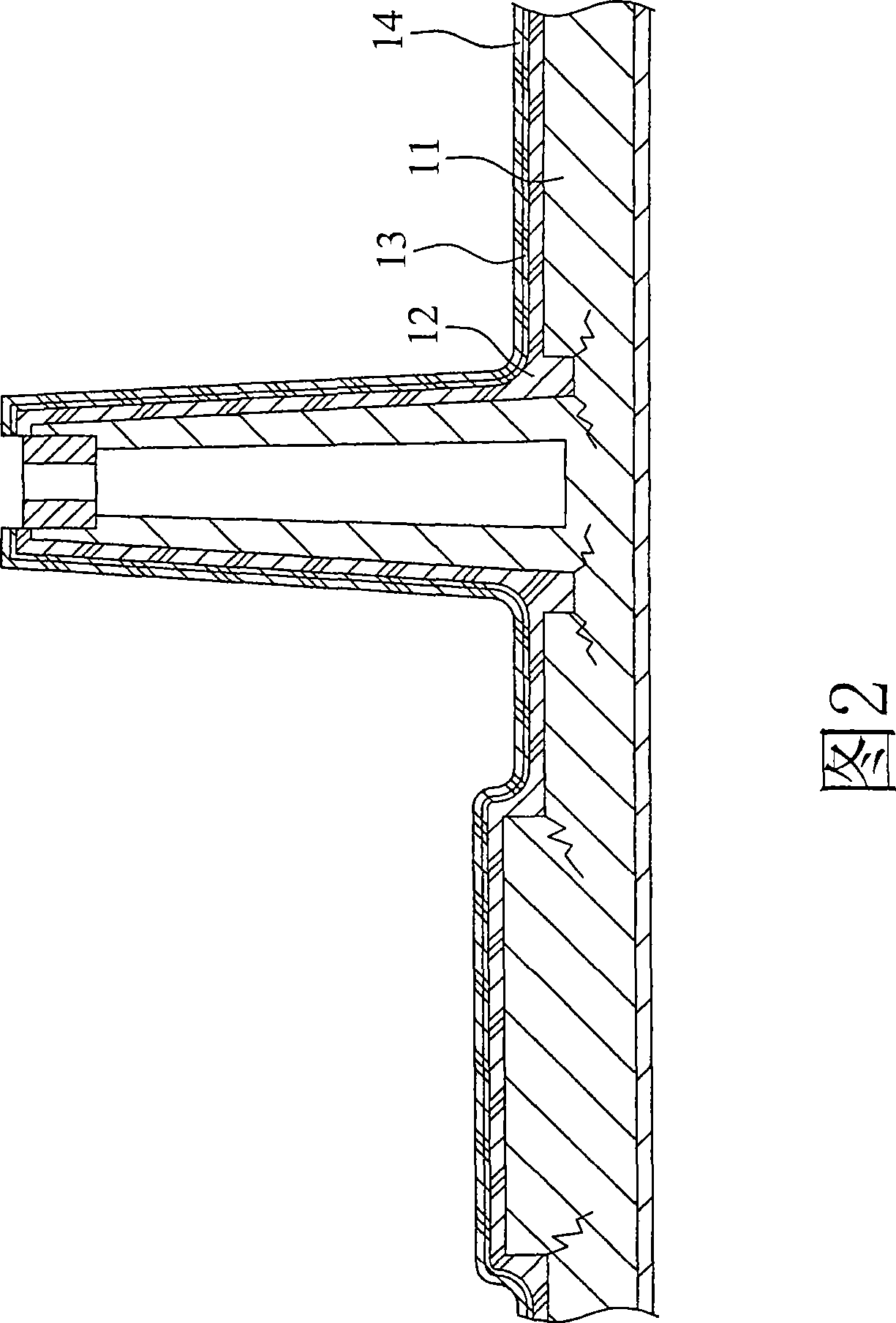 Method for processing electromagnetic wave isolation function of plastic material surface