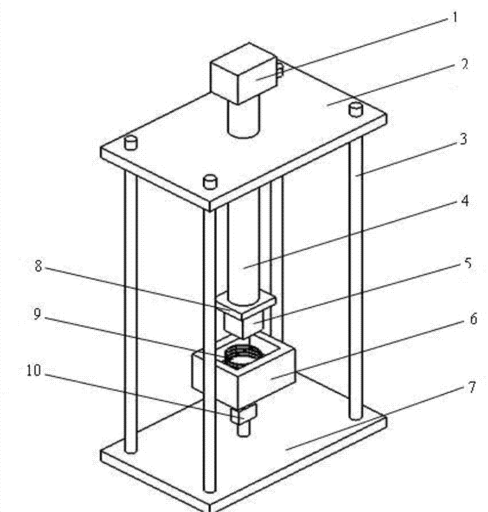 Device for testing magnetic suspension characteristic of single high-temperature superconductor