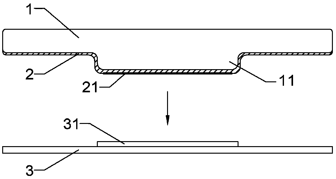 A kind of electroless aluminum bronzing product and its preparation process