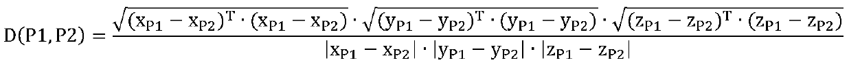 A transformer substation three-dimensional model spacing calculation method