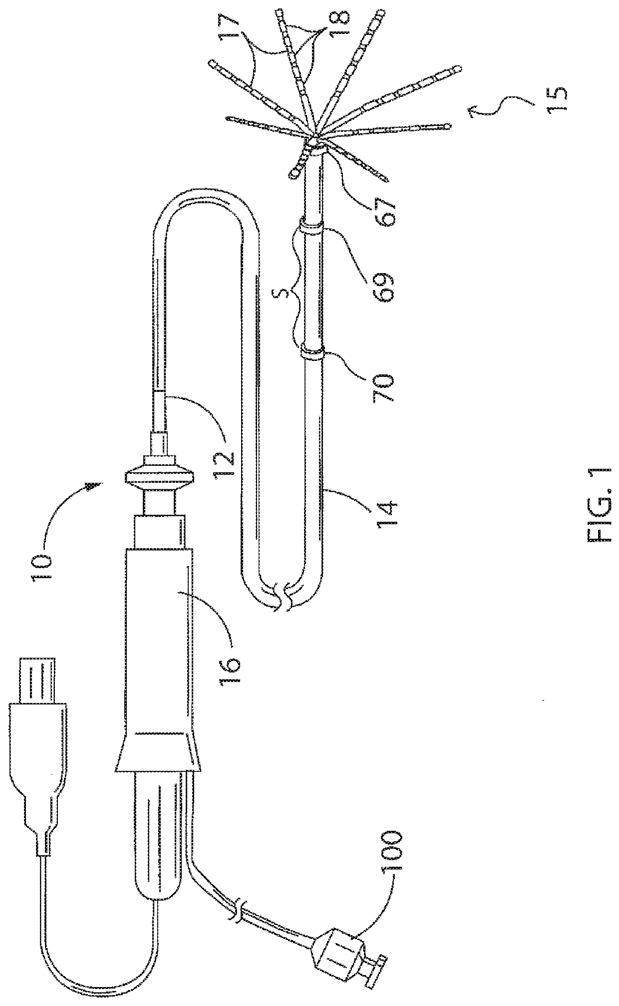 Catheter with electrode spine assembly having preformed configurations for improved tissue contact