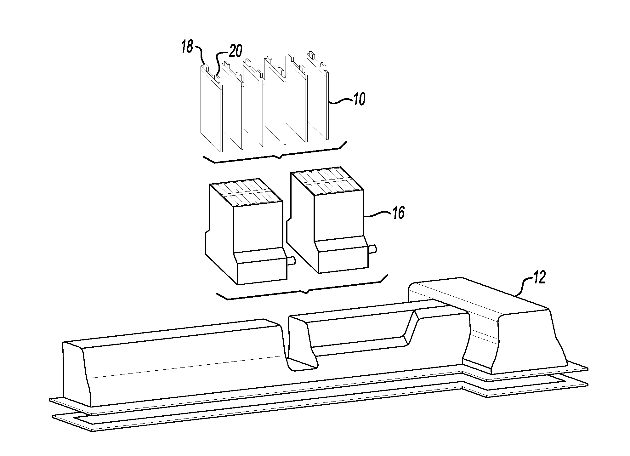 Secondary battery thermal management device and system