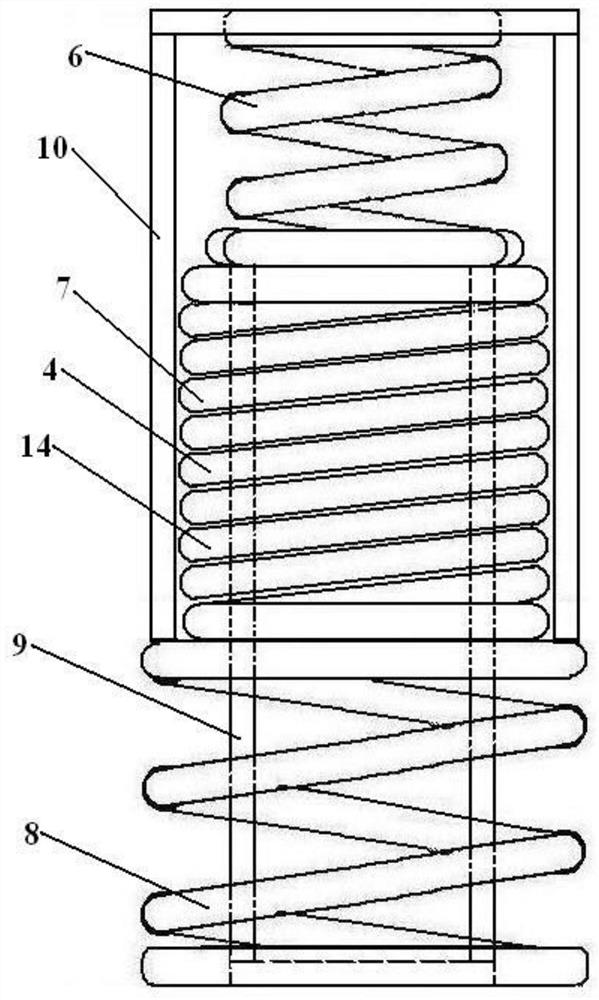 Parallel type internal and external combined shock absorber