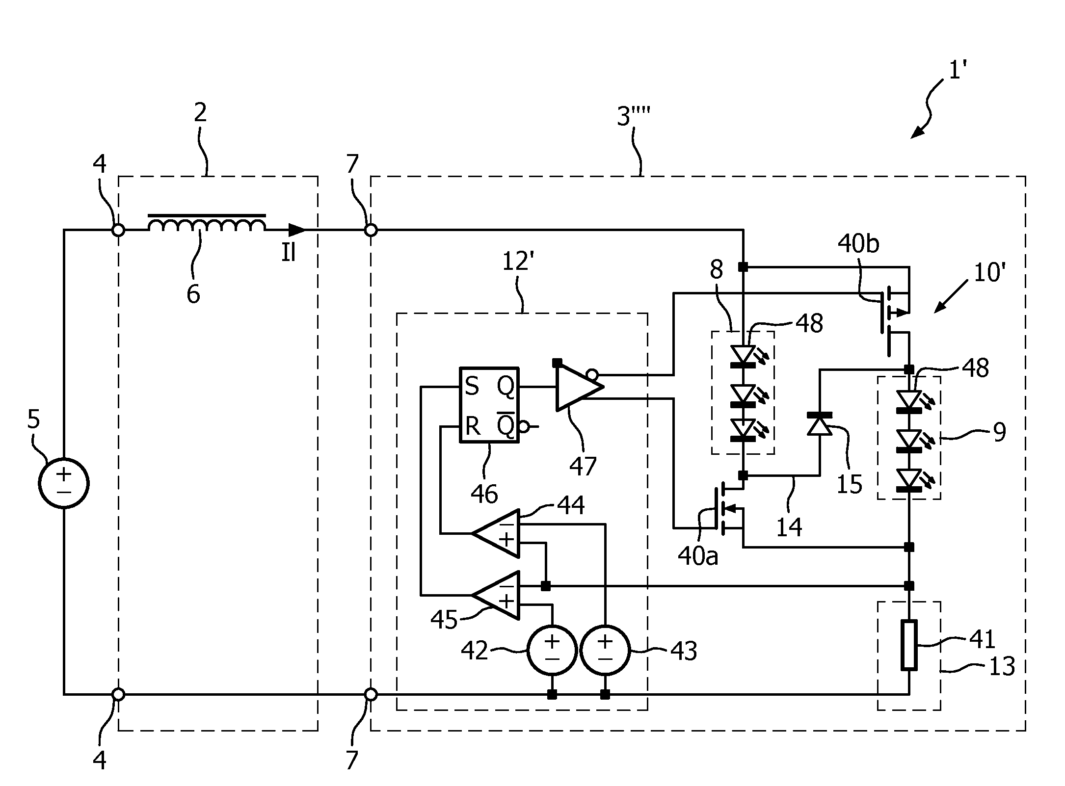 LED circuit arrangement