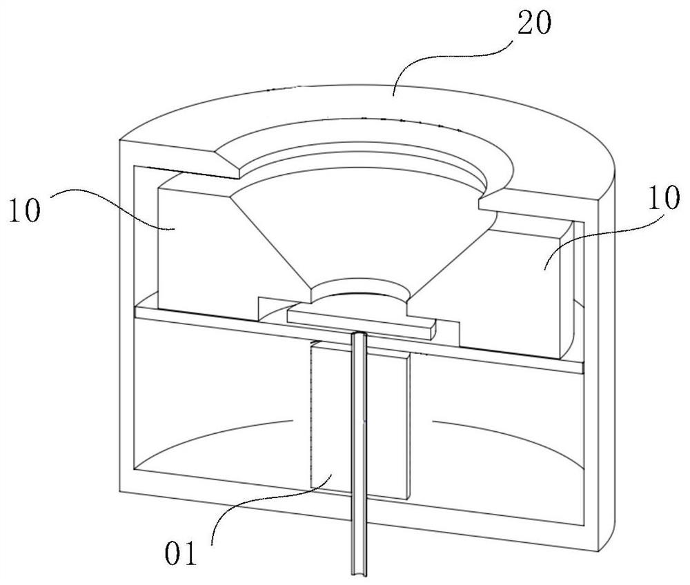 Ion source electric field structure and ion source device