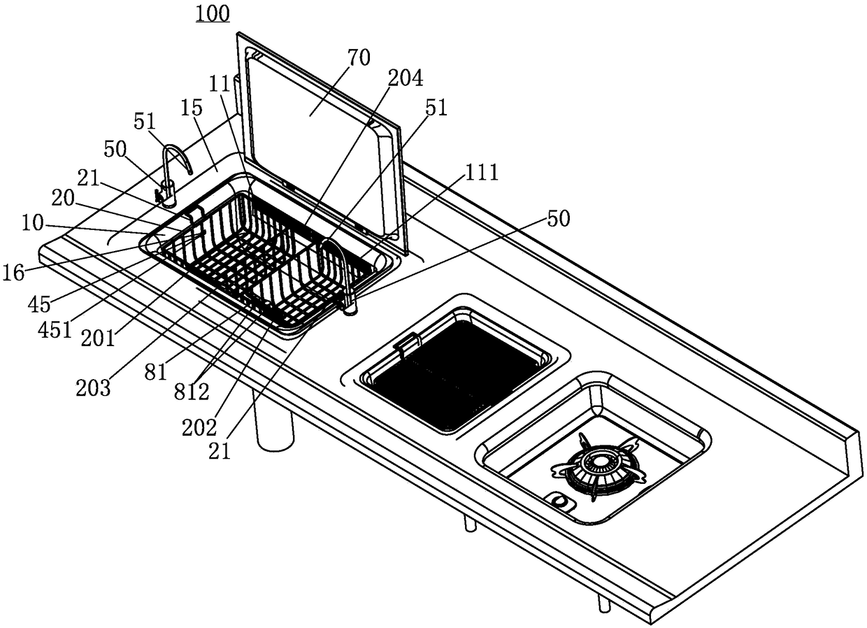 Multifunctional healthy cooking bench sink