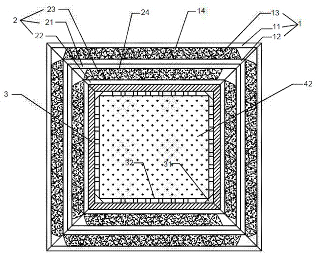 Pressure resisting type corrugated paper box